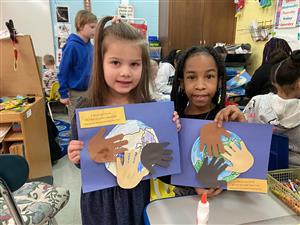 Two students with projects 